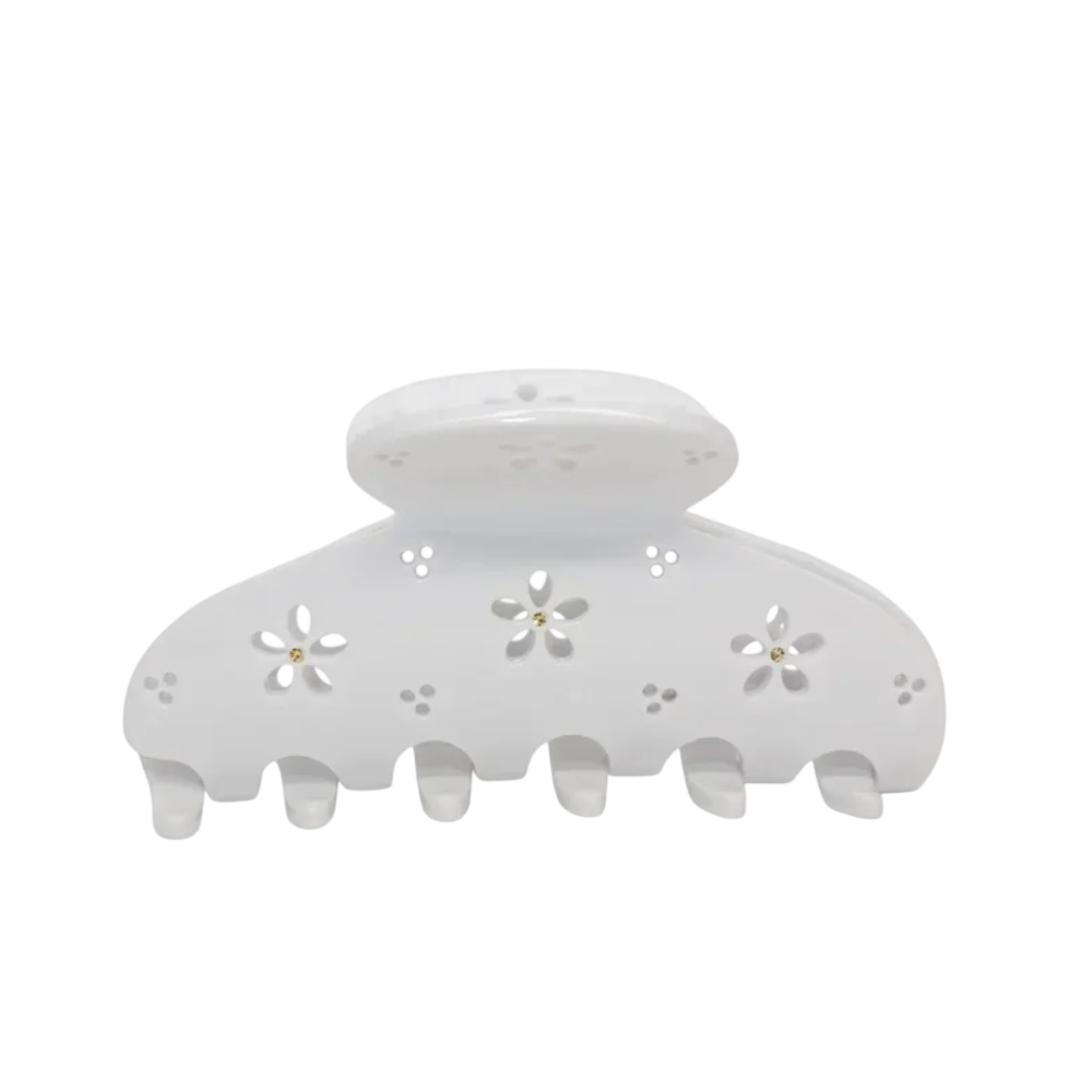 EMI JAY Big Effing Clip in Blanc Fleur Eyelet - Великий крабик для волосся "Blanc Fleur Eyelet" EMI JAY Big Effing Clip in Blanc Fleur Eyelet - Великий крабик для волосся "Blanc Fleur Eyelet"